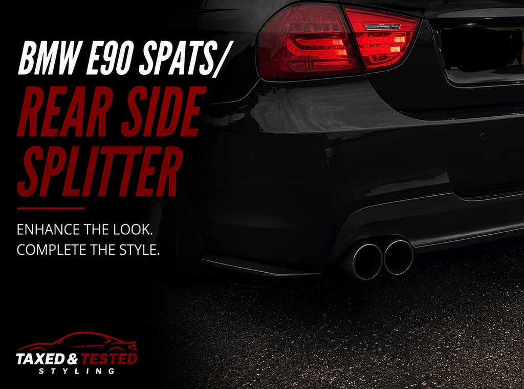 BMW E90 Gloss Black Rear Spats | Rear Side Splitters | Fast Irish Shipping