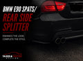 BMW E90 Gloss Black Rear Spats | Rear Side Splitters | Fast Irish Shipping