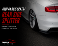 Audi A4 B8.5 Gloss Black Rear Spats | Rear Side Splitters | Fast Irish Shipping