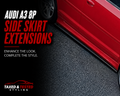 Audi A3 8P Gloss Black Side Skirt Extensions 192cm | 2 Piece Set | Fast Irish Shipping