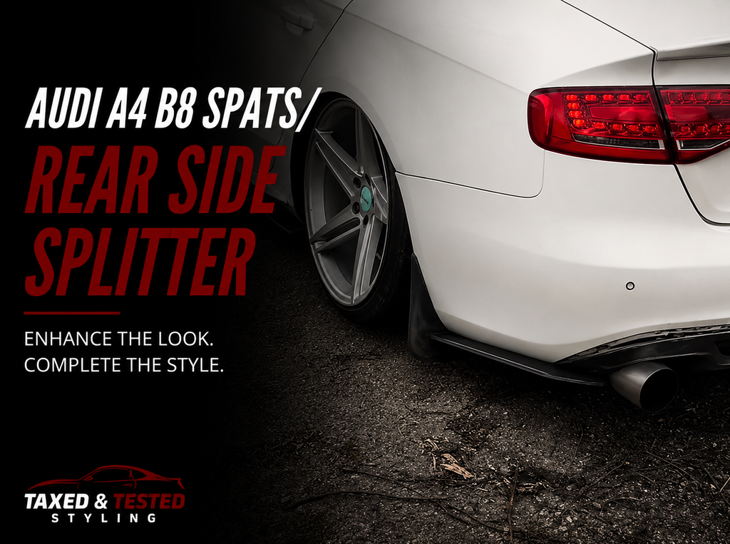 Audi A4 B8 Gloss Black Rear Spats | Rear Side Splitters | Fast Irish Shipping