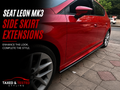 Seat Leon MK3 Gloss Black Side Skirt Extensions 192cm | 2 Piece Set | Fast Irish Shipping