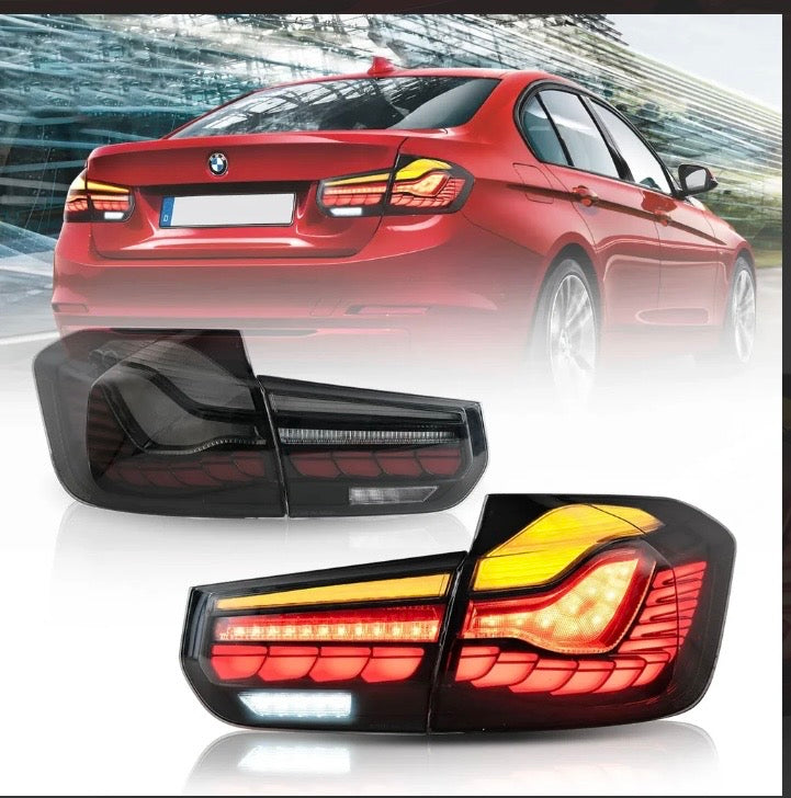 12-19 BMW 3 Series 6th Gen (F30 F80) Vland OLED Tail Lights With Dynamic Welcome Lighting (GTS Style) [E-mark]