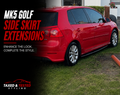 VW Golf MK5 Gloss Black Side Skirt Extensions 192cm | 2 Piece Set | Fast Irish Shipping