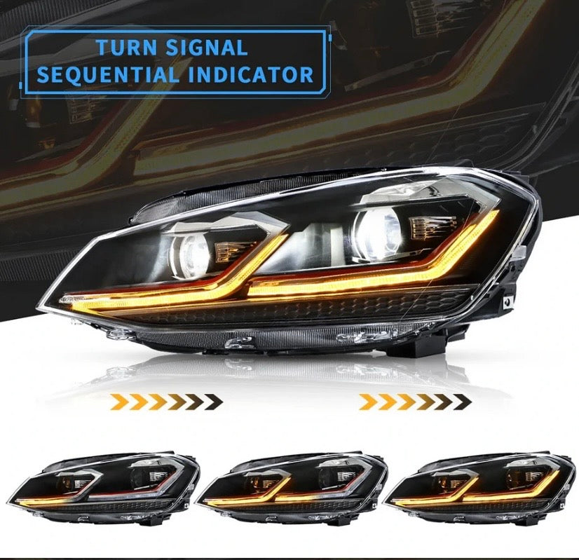 17-21 Volkswagen Golf MK7.5 Vland Full LED Projector Headlights [E-mark]