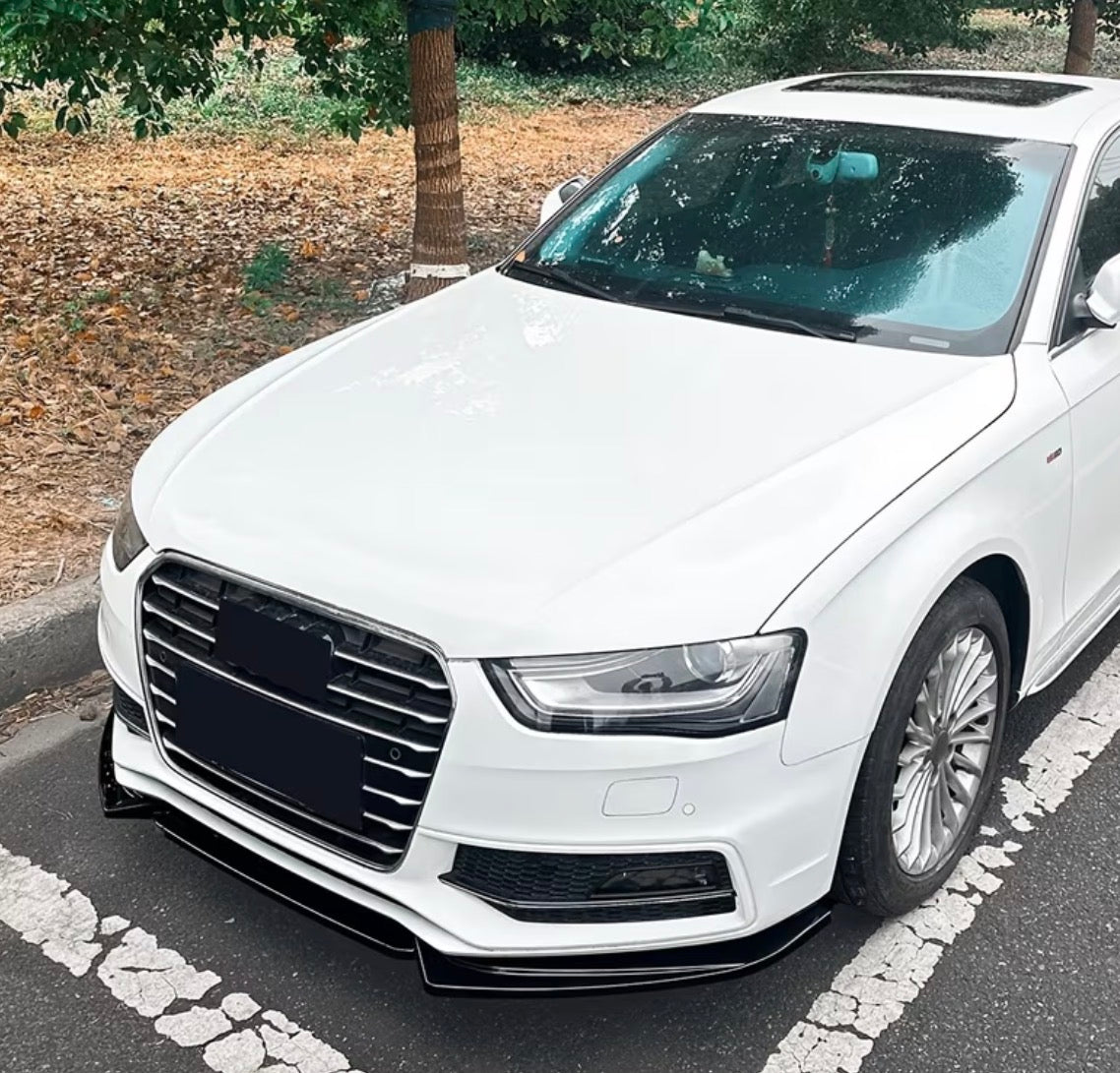 Audi A4 B8/B8.5 S Line Gloss Black Front Splitter | Fast Irish Shipping