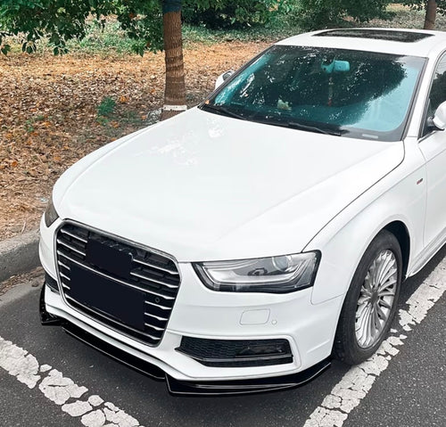 Audi A4 B8/B8.5 S Line Gloss Black Front Splitter | Fast Irish Shipping