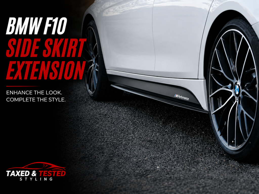 BMW F10 Gloss Black Side Skirt Extensions | 5 Series F10/F11 | Fast Irish Shipping