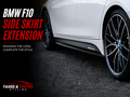 BMW F10 Gloss Black Side Skirt Extensions | 5 Series F10/F11 | Fast Irish Shipping