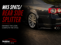 VW Jetta MK5 Gloss Black Rear Spats | Rear Side Splitters | Fast Irish Shipping