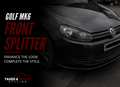 VW Golf MK6 GTI GTD Front Splitter Gloss Black | Fast Irish Shipping