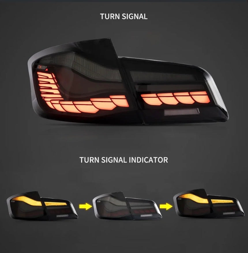 11-17 BMW 5 Series M5 6th Gen (F10 F18) Vland OLED Tail Lights With Dynamic Welcome Lighting CS Style [E-mark]