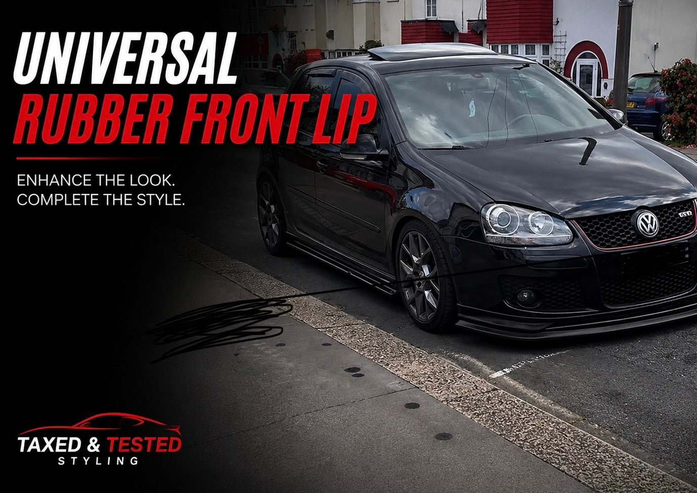 Universal Rubber Front Lip Splitter 250cm | Flexible Front Bumper Lip | Fast Irish Shipping