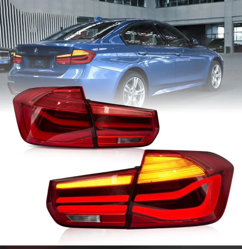 2012-2018 BMW F30 F80 M3 3-Series Vland LED Tail Lights With Sequential Turn Signal [E-mark]