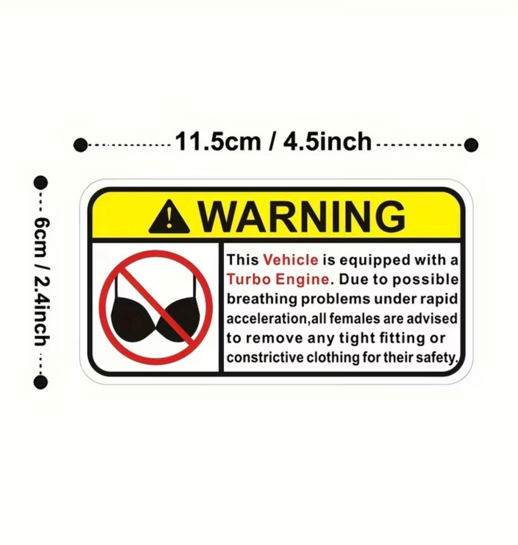 Funny Car Decal Sticker/ Warning sticker decorative decal for cars| Adhesive Decals Ireland| Irish