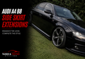 Audi A4 B8 Gloss Black Side Skirt Extensions 205cm | 2 Piece Set | Fast Irish Shipping