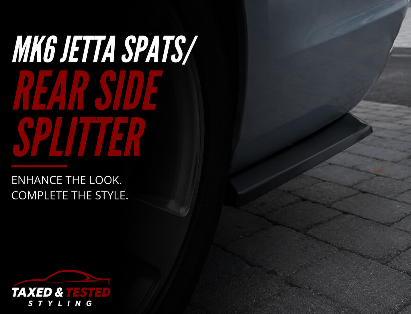 VW Jetta MK6 Gloss Black Rear Spats | Rear Side Splitters | Fast Irish Shipping