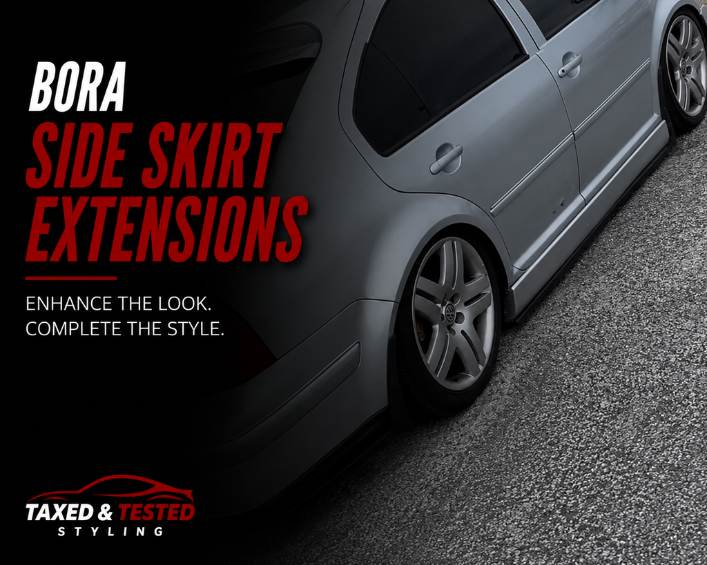 VW Bora Gloss Black Side Skirt Extensions 192cm | 2 Piece Set | Fast Irish Shipping