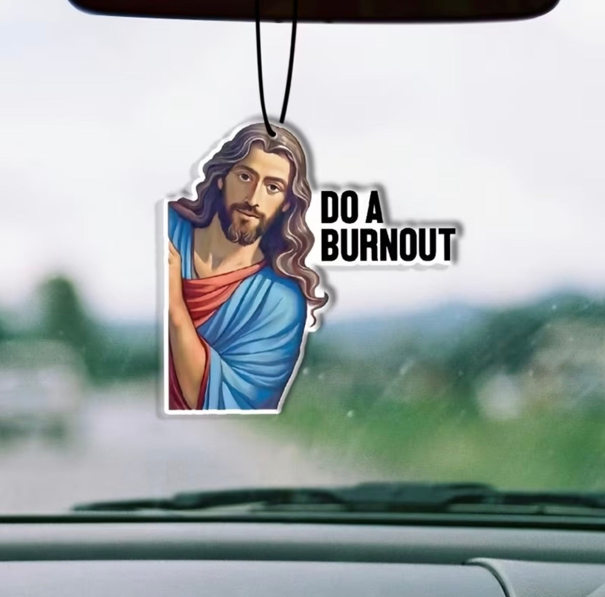Do A Burnout Air Freshener| Jesus Air Freshener| Funny air freshener| Irish Humour Air Freshener