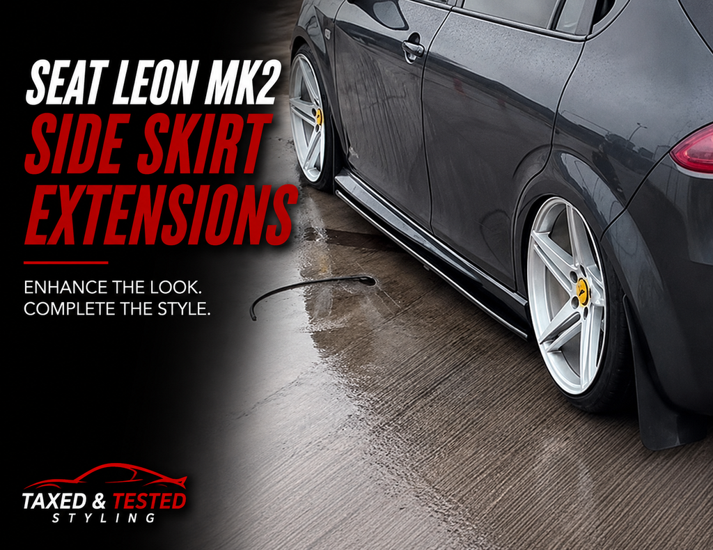 Seat Leon MK2 Gloss Black Side Skirt Extensions 192cm | 2 Piece Set | Fast Irish Shipping