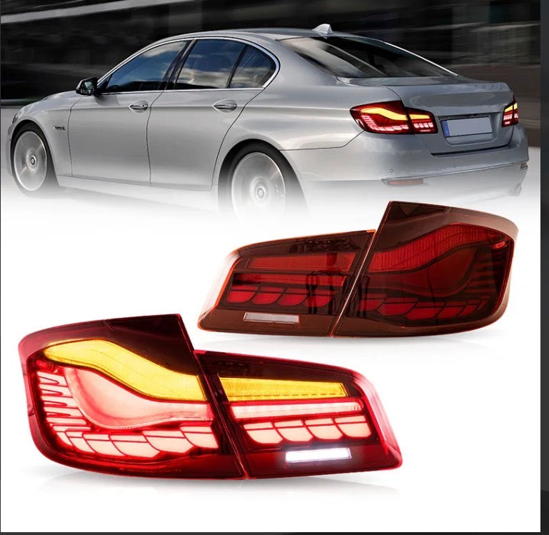 11-17 BMW 5 Series M5 6th Gen (F10 F18) Vland OLED Tail Lights With Dynamic Welcome Lighting CS Style [E-mark]
