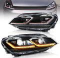 12-16 Volkswagen Golf MK7 Vland Full LED Projector Headlights [E-mark]