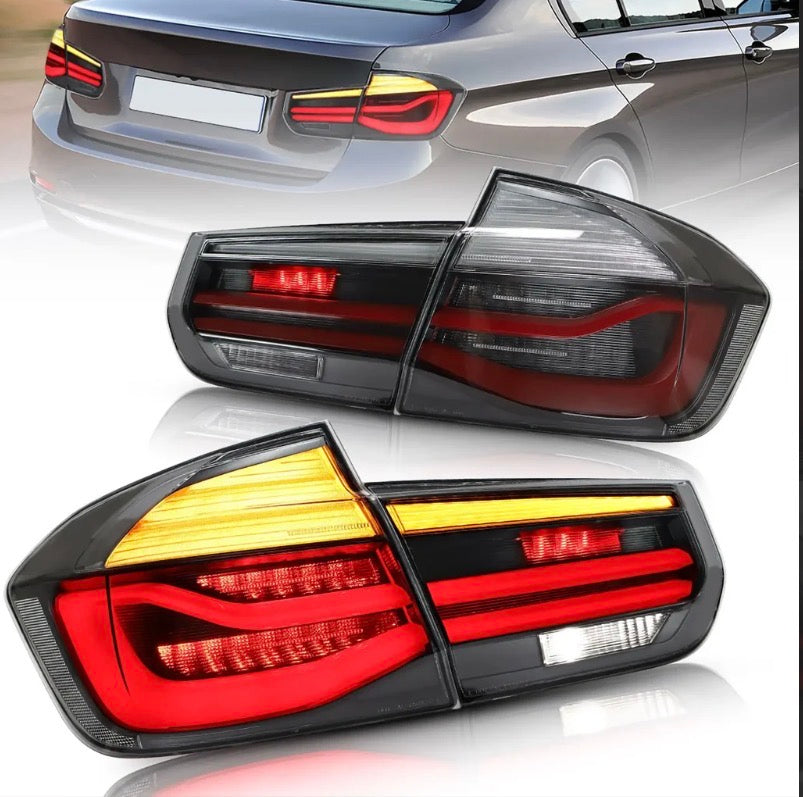 2012-2018 BMW F30 F80 M3 3-Series Vland LED Tail Lights With Sequential Turn Signal [E-mark]