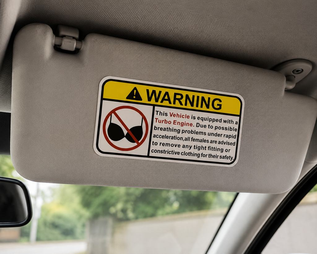 Funny Car Decal Sticker/ Warning sticker decorative decal for cars| Adhesive Decals Ireland| Irish