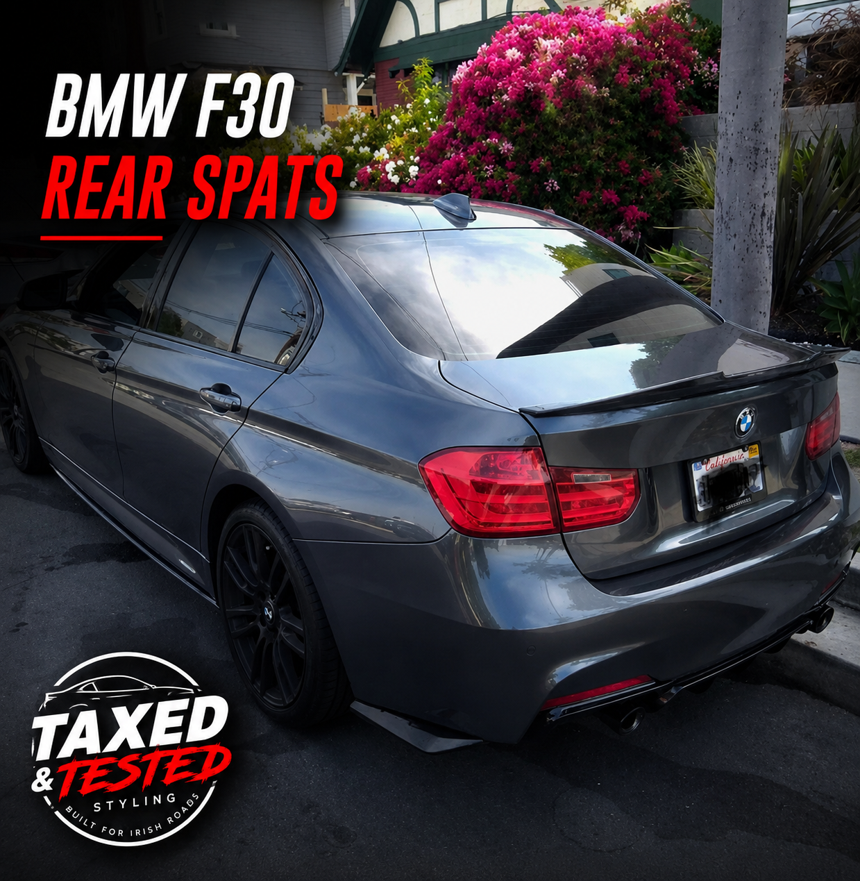 BMW F30/F31 M Sport Gloss Black Rear Spats/ Rear Splitter | Fast Irish Shipping