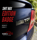 SHITBOX EDITION car badge| Funny Car badge| Fast Irish Shipping| Metal Badge Car