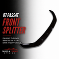VW Passat B7 3 Piece Front Splitter Gloss Black | Front Lip Kit | Fast Irish Shipping